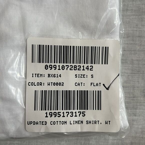 NWT J. Crew Relaxed-fit beach shirt in linen-cotton blend size small - Picture 5 of 10